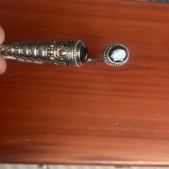 925 SS + 18k balinesian made cuff bracelet - Picture 6 of 8